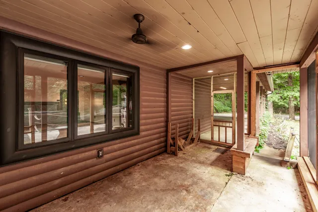 a very nice looking room with a large window