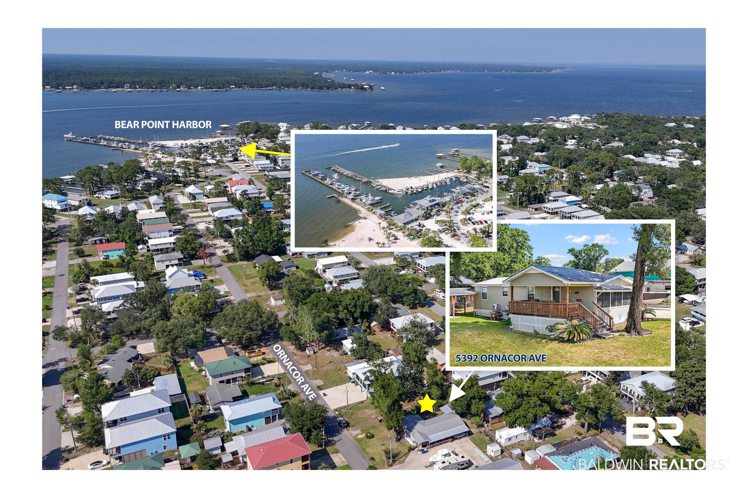 5392 Ornacor Avenue Orange Beach, AL 36561 - Photo 2 of 48 Drone / aerial view with a water view