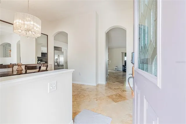 a view of a bathroom sink and a mirror