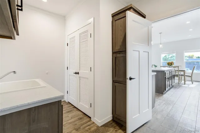 a room with storage and utility