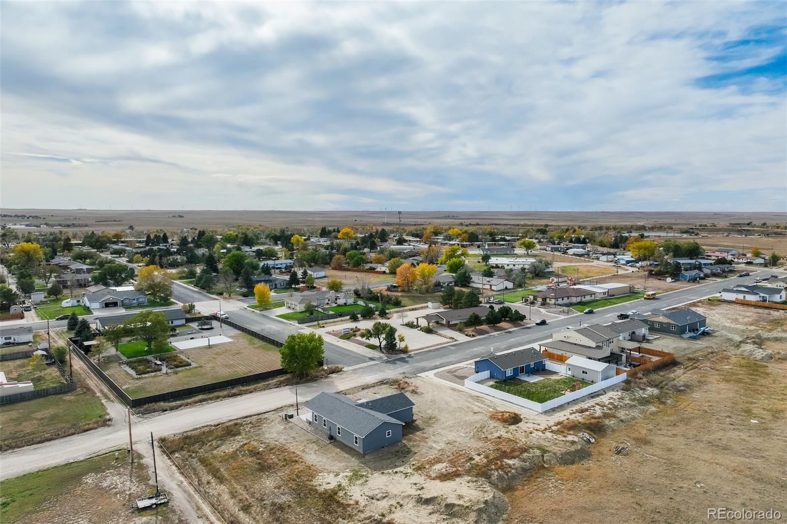 1684 9th Street Limon, CO 80828 - Photo 37 of 39 an aerial view of a residential houses with outdoor space