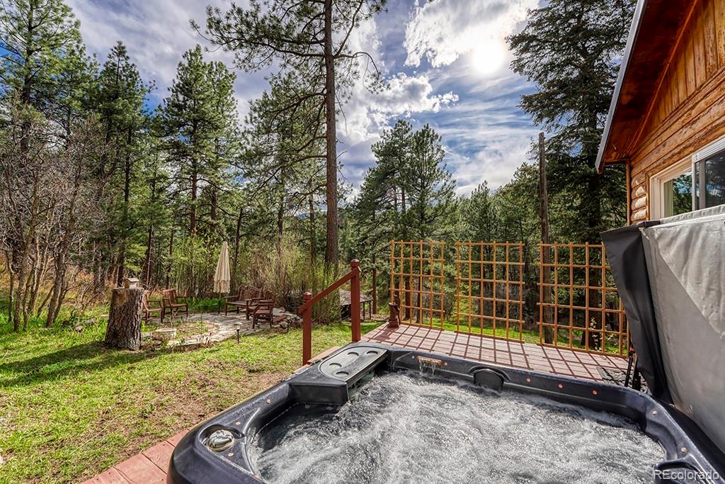 9088 South Murphy Gulch Road Littleton, CO 80127 - Photo 12 of 50 a view of a backyard with a large tree