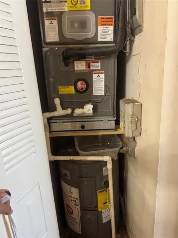 a close view of washer and dryer