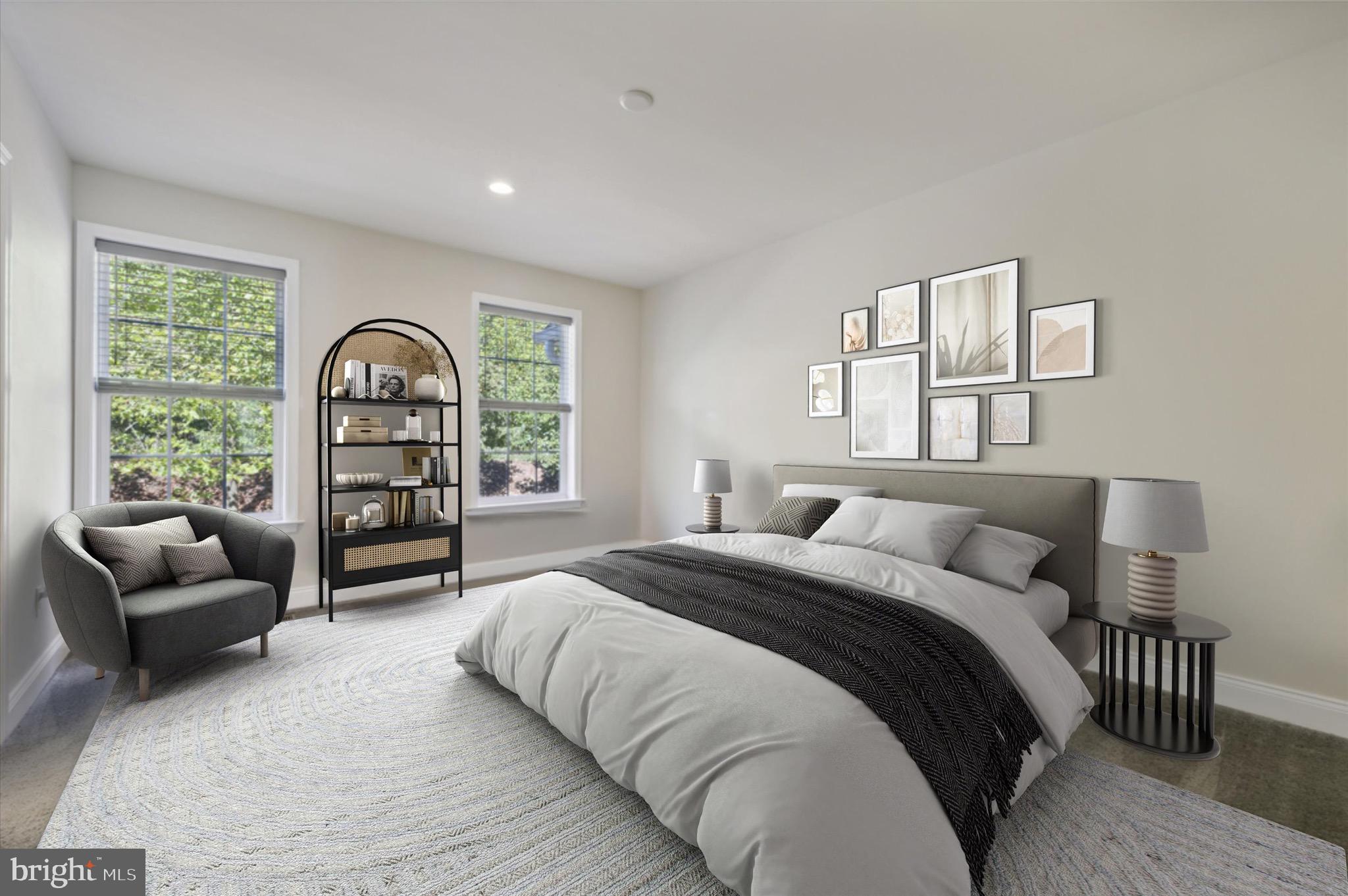 213 Avian Alley Springfield, PA 19064 - Photo 5 of 38 a spacious bedroom with a bed and a couch