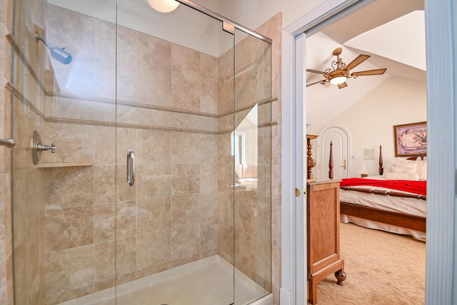 2640 Sky Ranch Lane Camino, CA 95709 - Photo 33 of 62 a bathroom with a shower and a sink