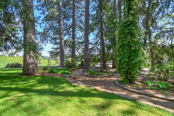 a view of a golf course