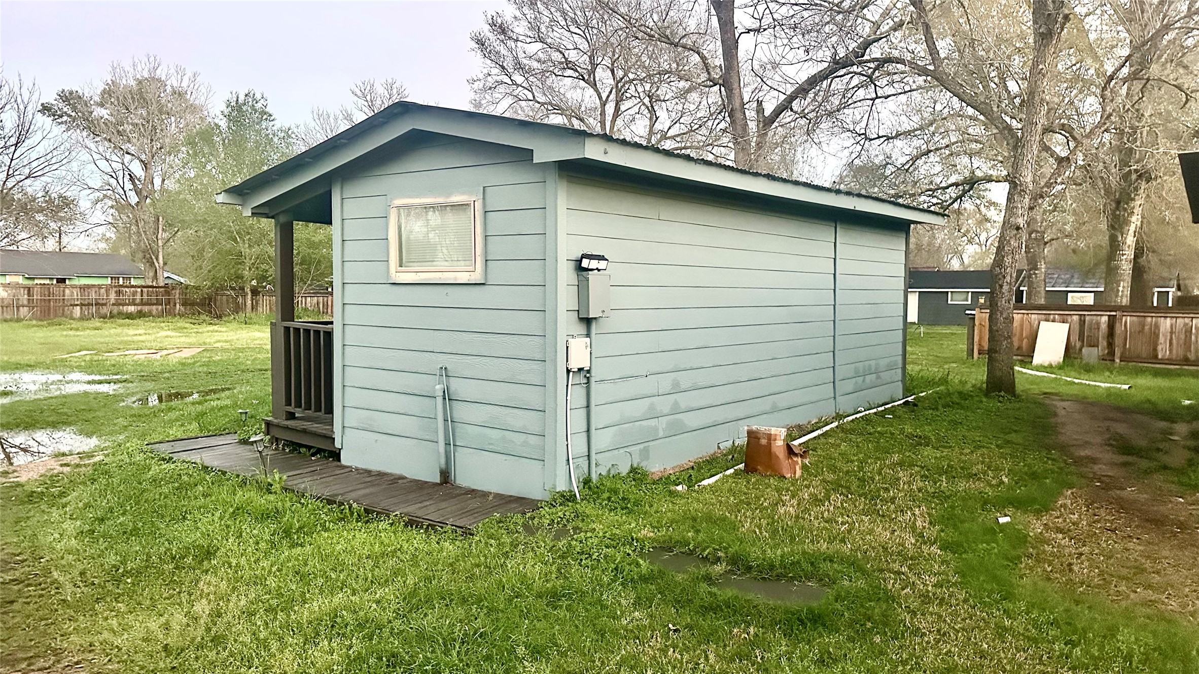 414 Frydek Road Sealy, TX 77474 - Photo 5 of 22 a view of a backyard with plants