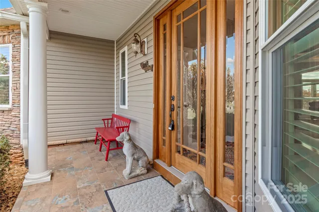 a view of an outdoor space and a living room