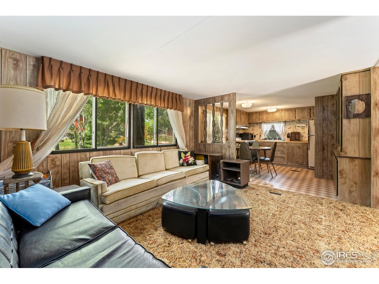 277 Riverside Drive Bellvue, CO 80512 - Photo 11 of 23 a living room with furniture large window and a table