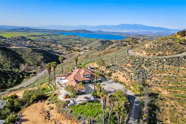 a view of city and mountain