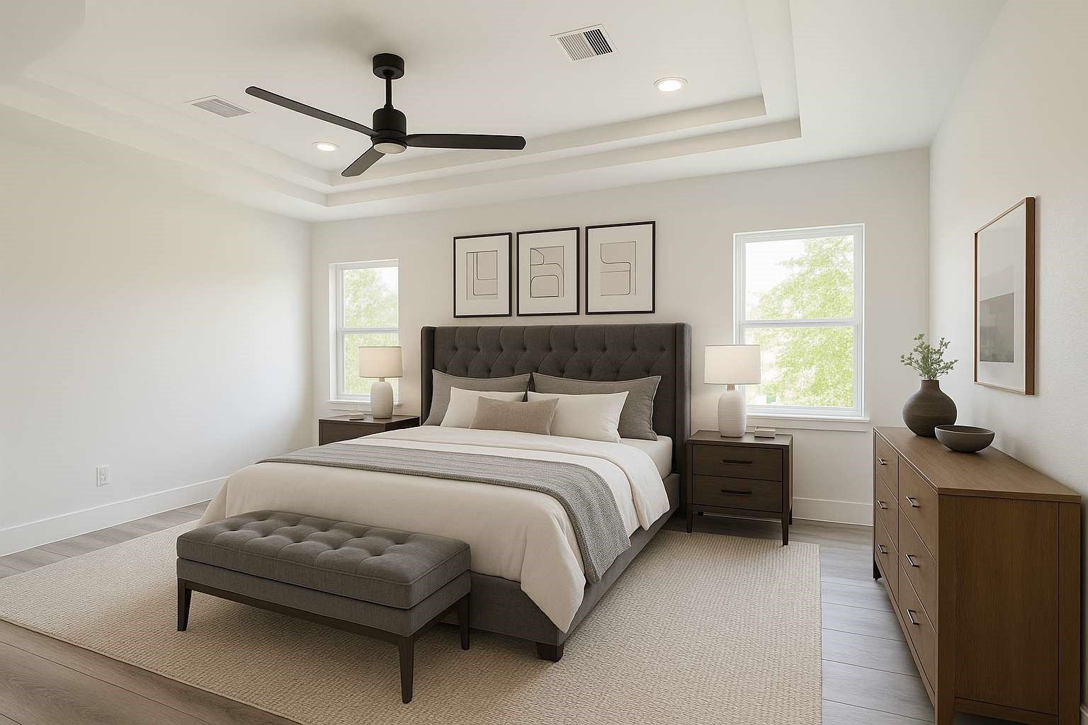 7107 Foster Street, Unit B Houston, TX 77021 - Photo 15 of 18 Virtually Staged-Primary bedroom