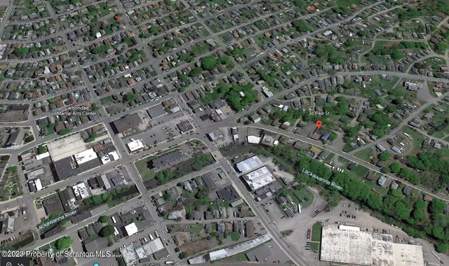 an aerial view of a city