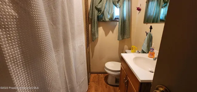 a bathroom with a sink and toilet