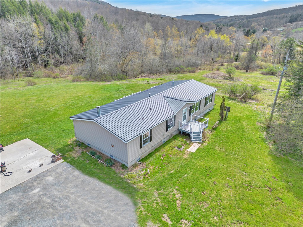 12082 State Highway Walton, NY 13856 - Photo 4 of 28 Aerial showing concrete pad for future garage