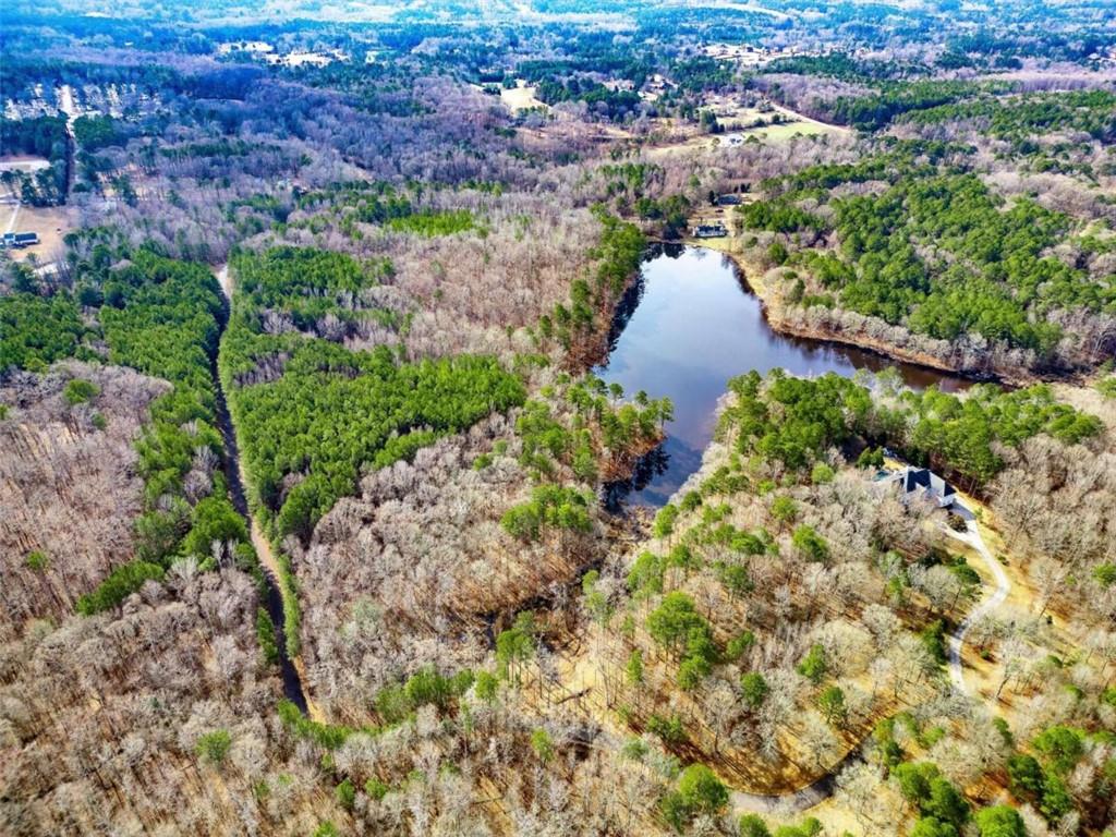 467 Rivers Road Fayetteville, GA 30214 - Photo 6 of 19 an aerial view of a house with a yard and lake view