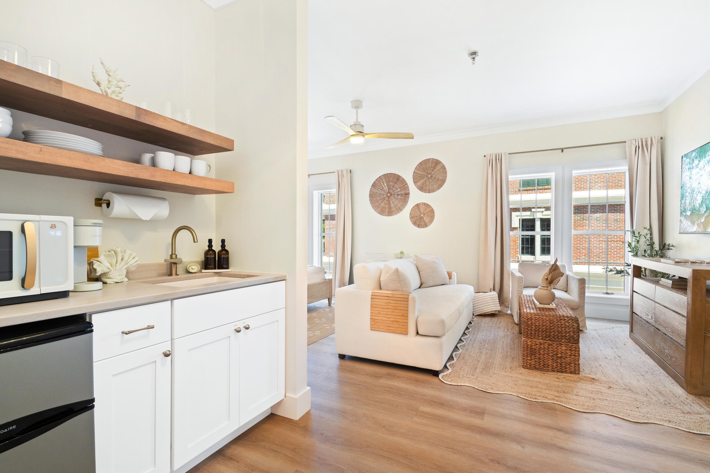10343 East County Highway 30A, Unit B235 Inlet Beach, FL 32413 - Photo 2 of 3 a living room with furniture and wooden floor