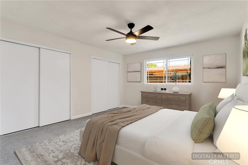 21985 Maumee Road Apple Valley, CA 92308 - Photo 17 of 28 Primary Bedroom (Disclaimer: Some images have been digitally enhanced with virtual staging to illustrate potential room layouts and furnishings. Actual property condition and features may vary. Buyer to verify all information independently).