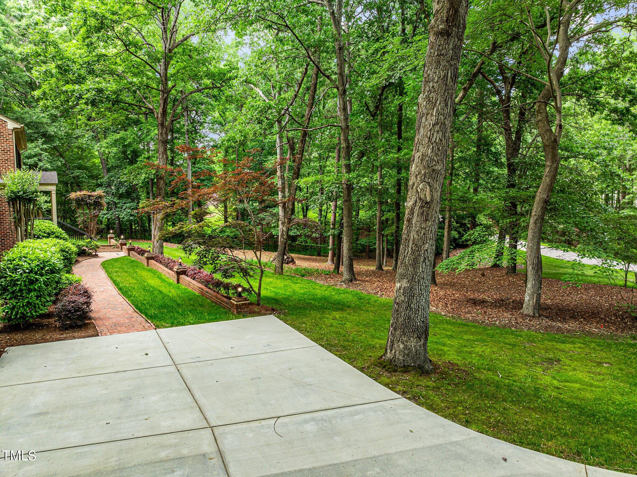 8413 Bournemouth Drive Raleigh, NC 27615 - Photo 17 of 94 a view of a park with large trees
