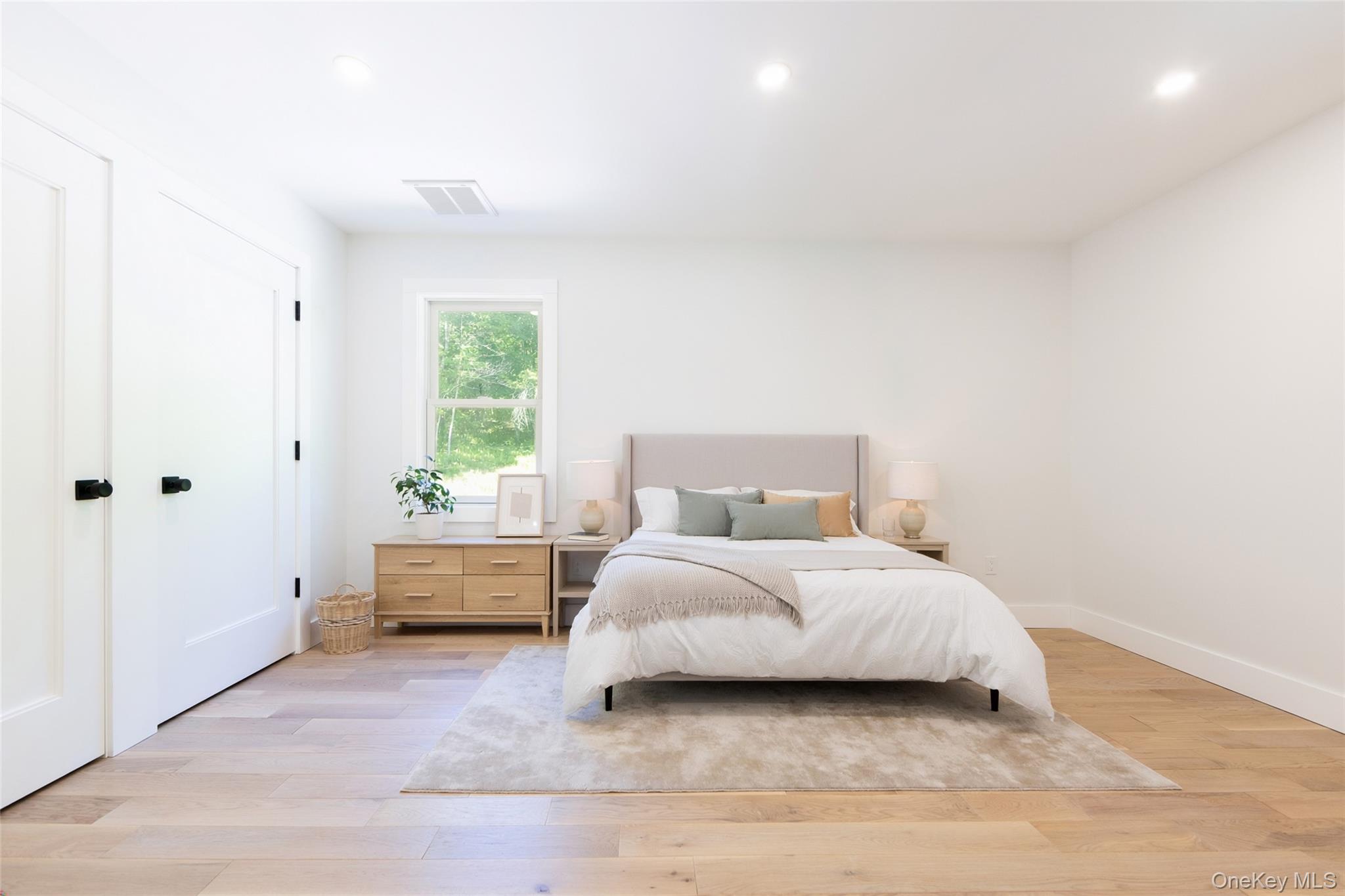 91 Lenni Lenape Road Narrowsburg, NY 12764 - Photo 16 of 25 Bright room featuring light wood-finish flooring, recessed lighting, and a double-hung windowImages have been virtually staged to illustrate the property's potential