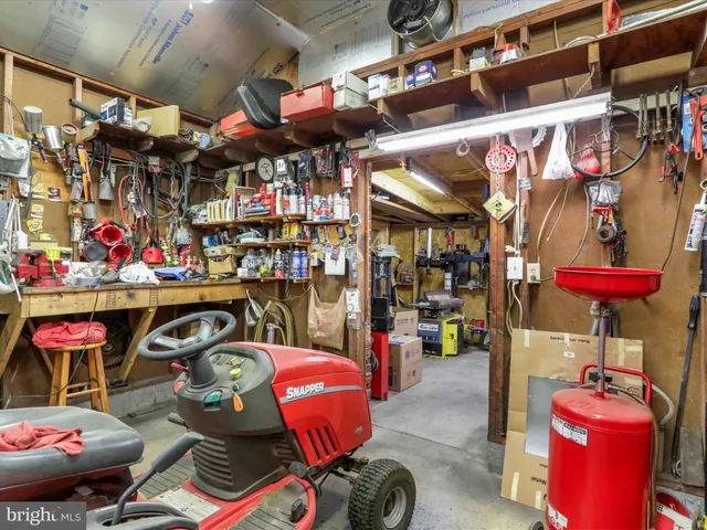 a room with gym equipment