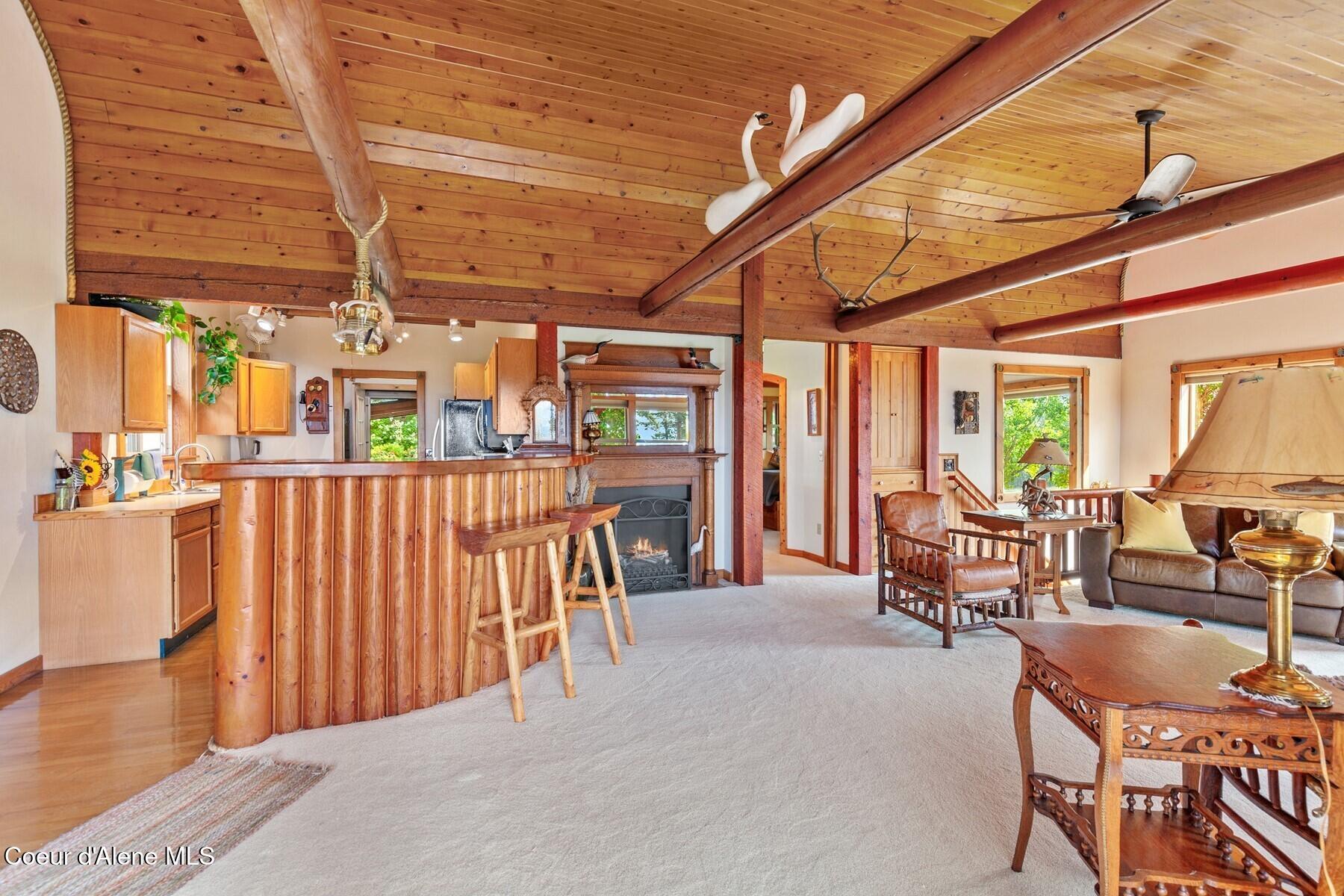 8562 South Gozzer Road Harrison, ID 83833 - Photo 16 of 40 Open Kitchen Area