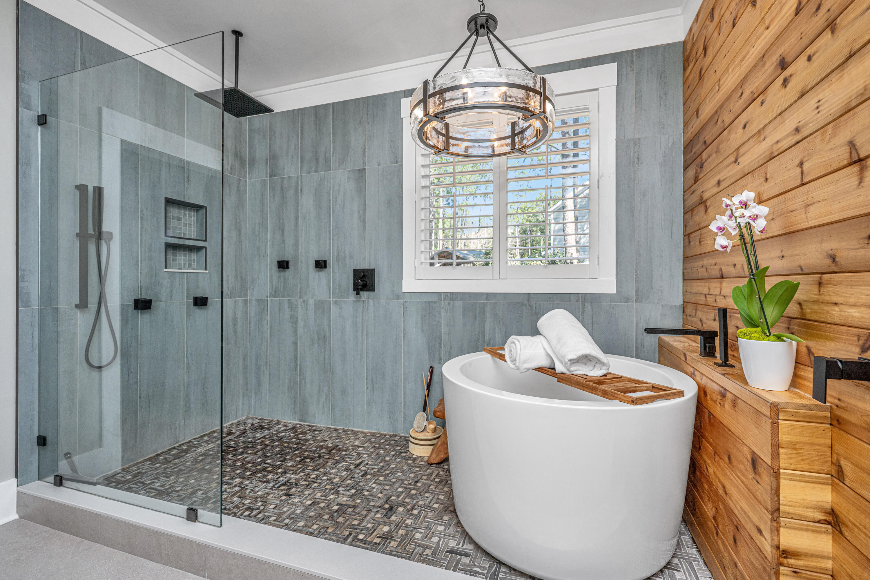225 Camber Road Huger, SC 29450 - Photo 26 of 63 Primary walk-in shower and hot/cold tub