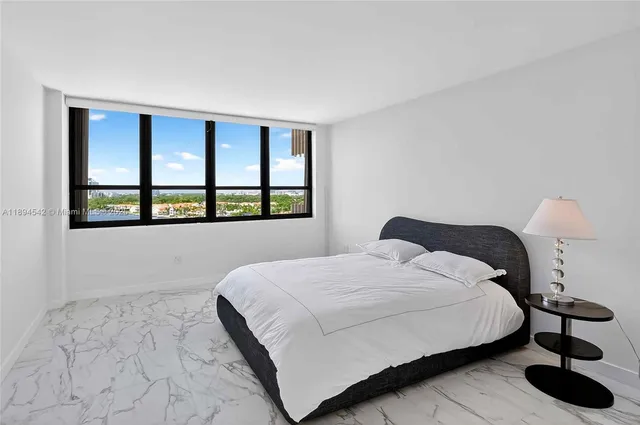 a view of a lake from a window