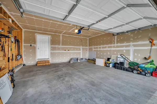 a view of a room with storage
