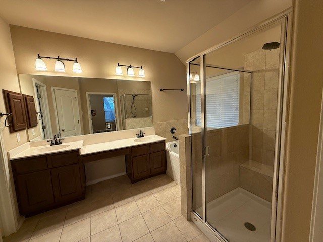 3717 Tall Cedars Road Cedar Park, TX 78613 - Photo 11 of 22 a bathroom with a shower sink and mirror