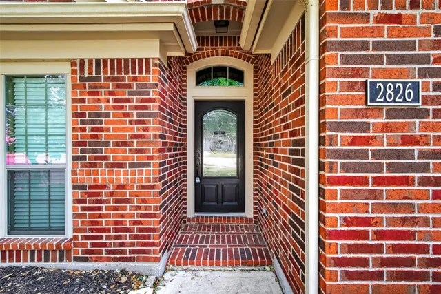 a front view of a building