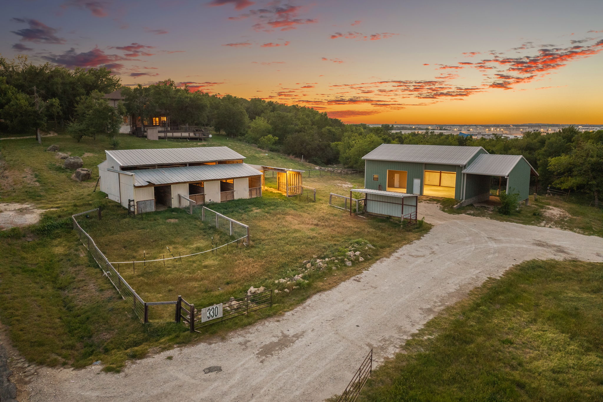 330 County Road 166 Georgetown, TX 78626 - Photo 35 of 40 an aerial view of a house with a ocean view
