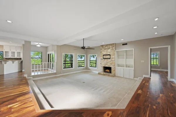 a bathroom with a sink a vanity and a mirror