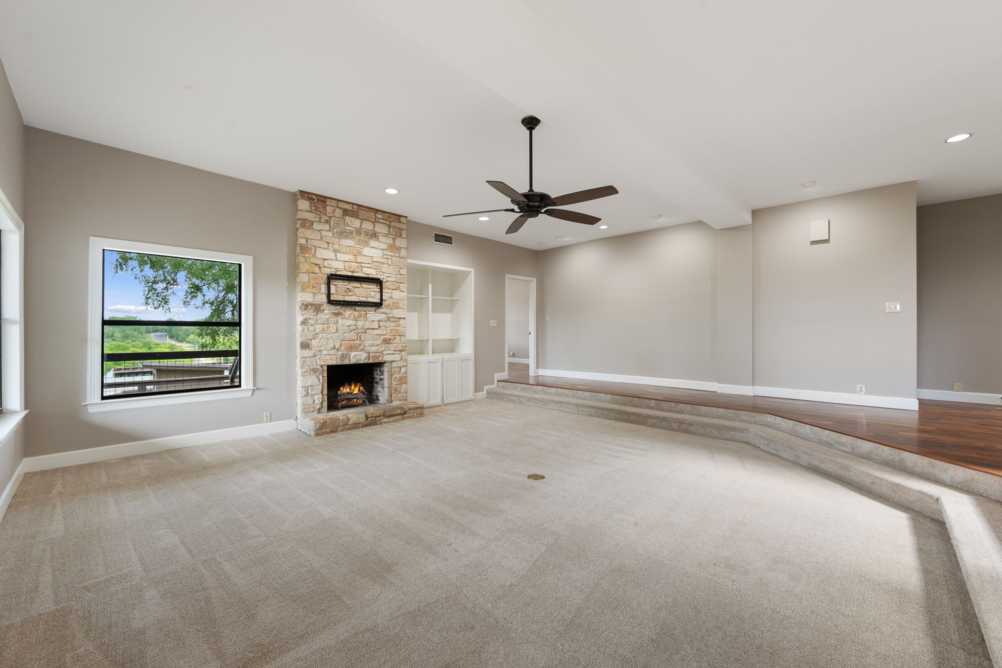 330 County Road 166 Georgetown, TX 78626 - Photo 8 of 40 a view of a livingroom with a fireplace and window