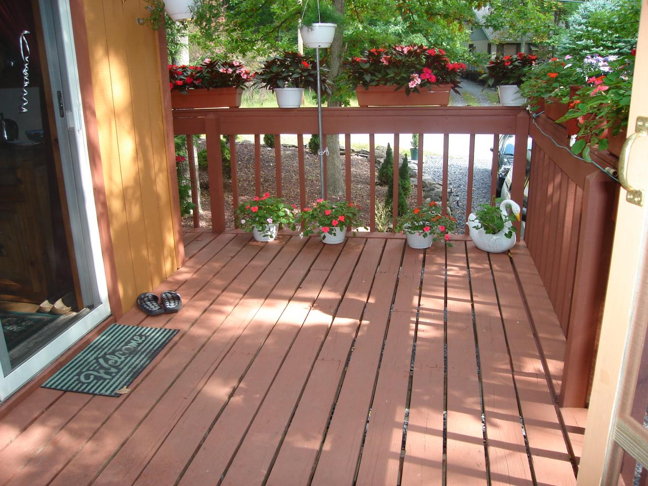 967 Decker Road Bushkill, PA 18324 - Photo 11 of 12 a view of a balcony with wooden floor