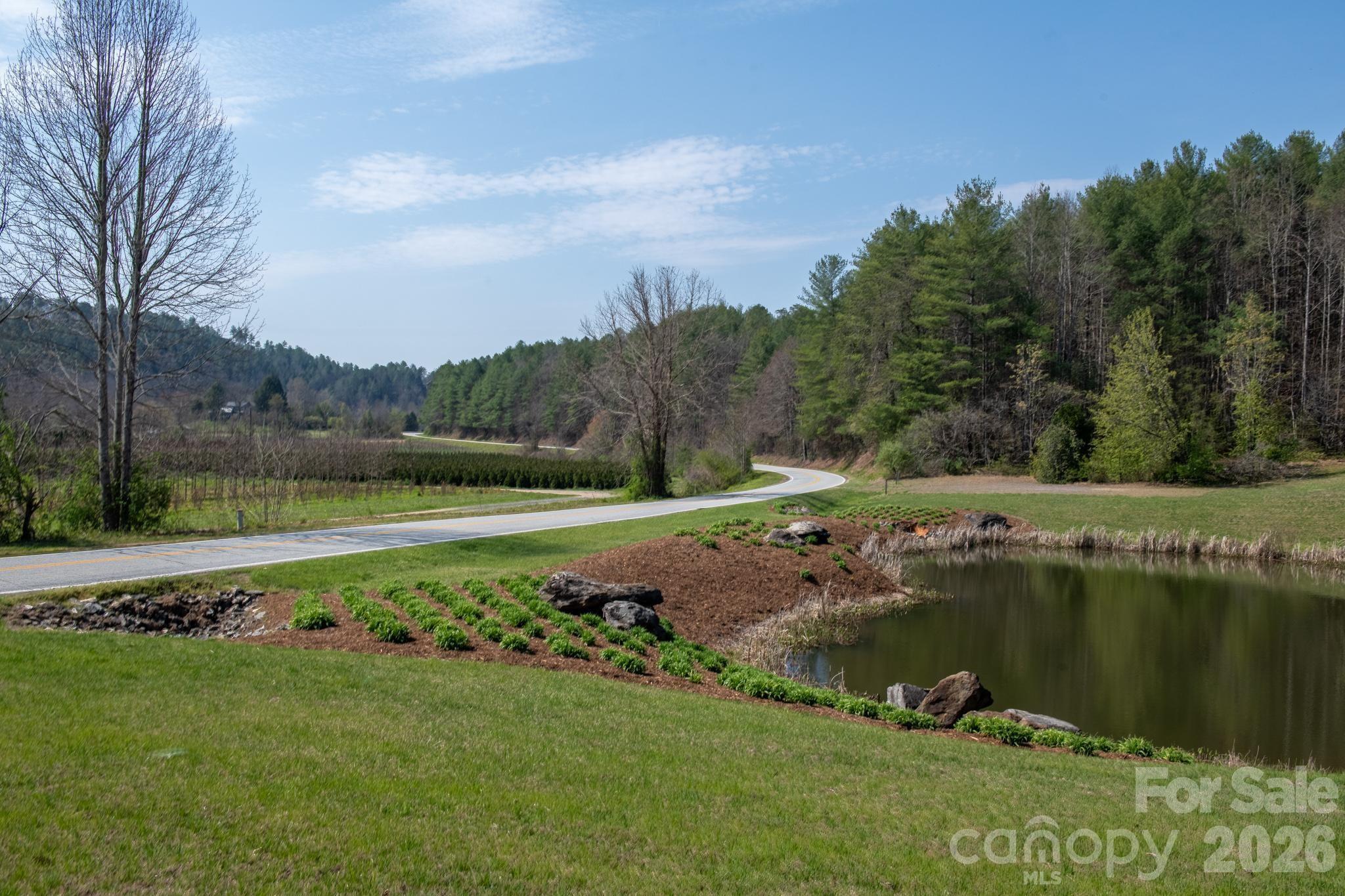 Tbd Tbd Ritter Ridge Lane, Unit 27 Hudson, NC 28638 - Photo 20 of 43 a view of a lake with a yard and a large tree