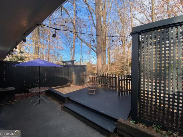 a view of outdoor space with seating area