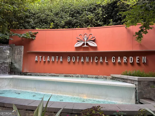 a view of outdoor space with a garden