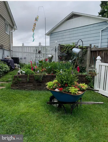 a house with a garden space