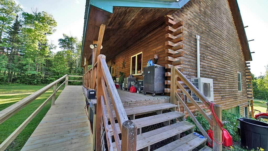 97 South Oakfield Road Linneus, ME 04730 - Photo 14 of 78 open-porch-maine-log-home