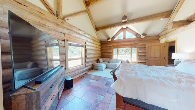 a house view with a backyard space