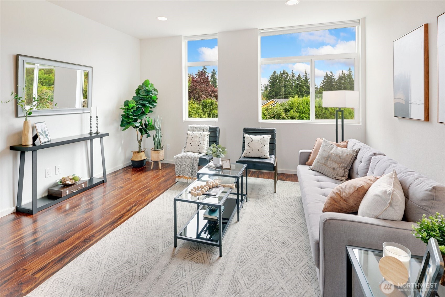 14308 Midvale Avenue North Seattle, WA 98133 - Photo 5 of 29 a living room with furniture and a large window