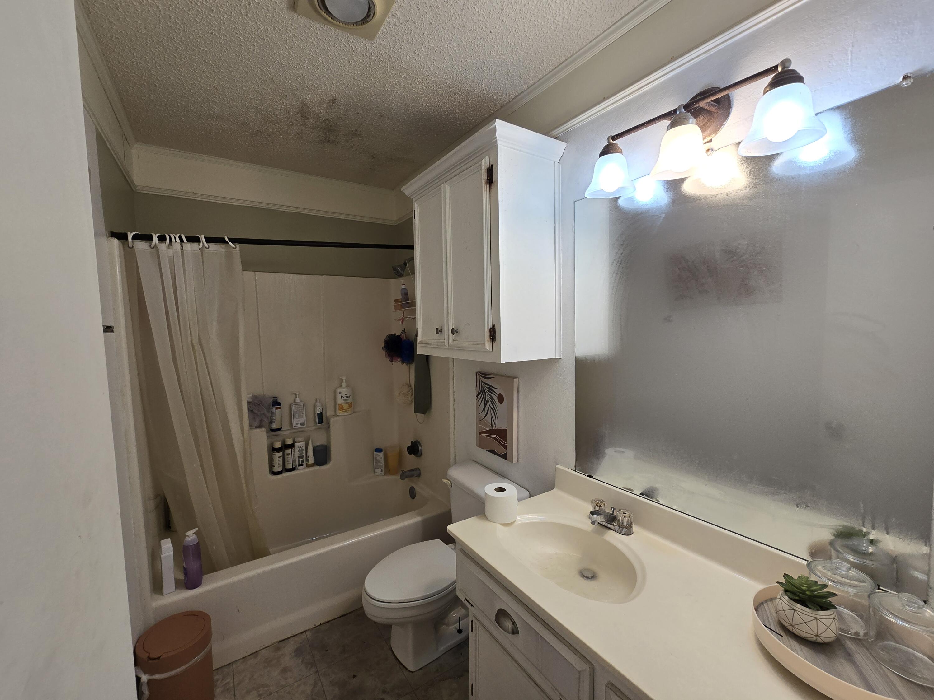 5806 12th Street Lubbock, TX 79416 - Photo 13 of 17 a bathroom with a sink toilet and shower