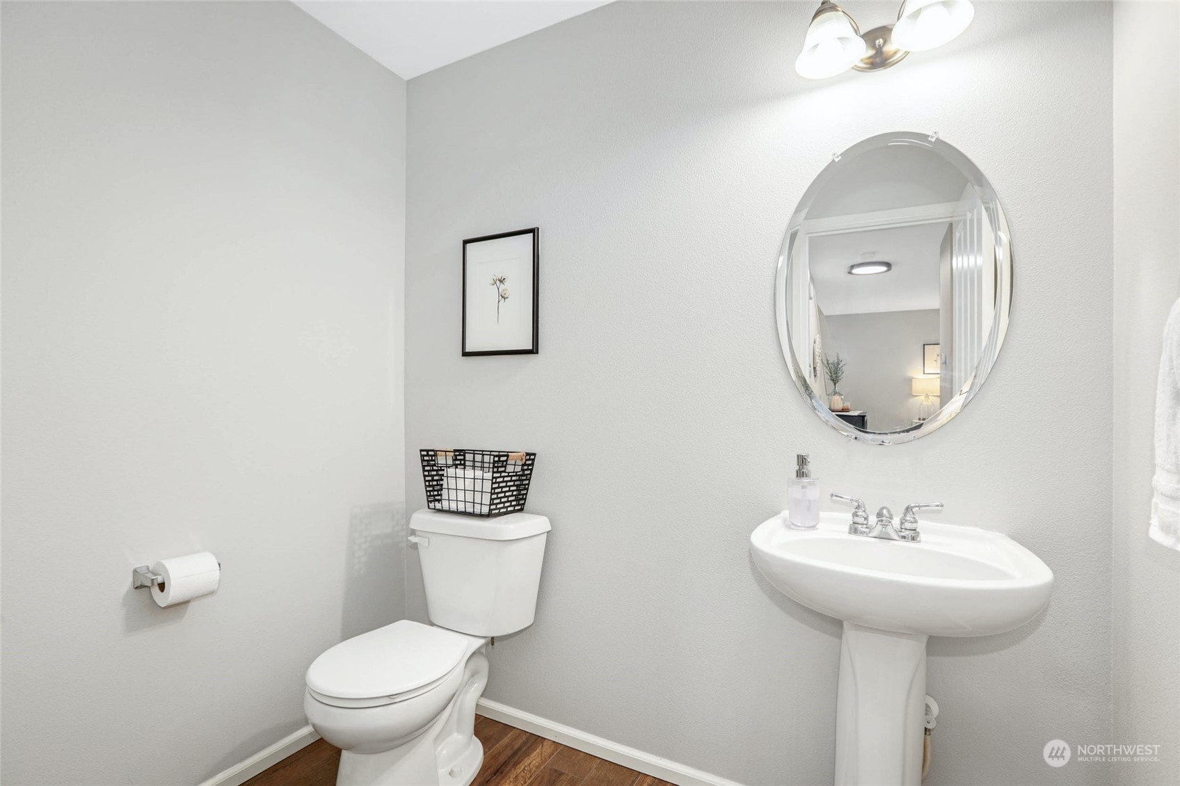 15 194th Street Southwest Bothell, WA 98012 - Photo 15 of 27 a bathroom with a toilet sink and mirror
