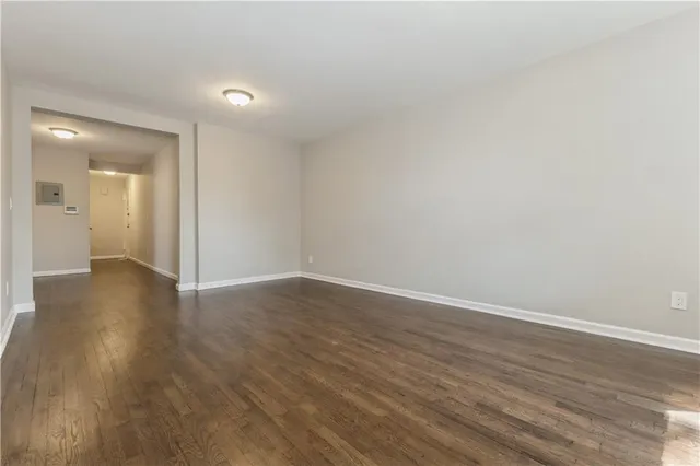wooden floor in an empty room
