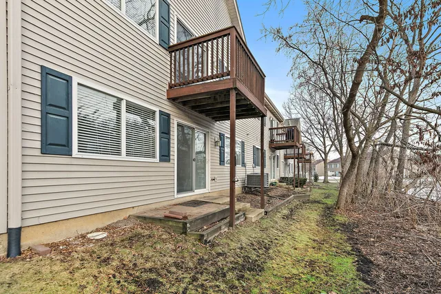 a backyard of a house