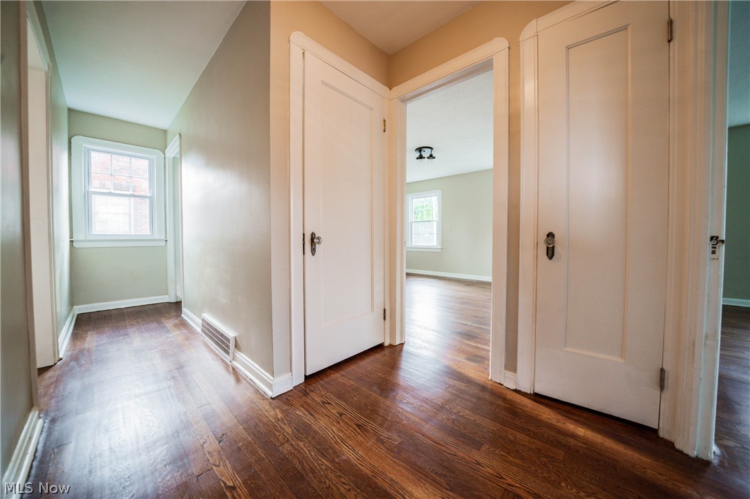 3441 Edison Road Cleveland Heights, OH 44121 - Photo 19 of 30 2nd floor hallway - linen closet and door to unfinished 3rd floor space.