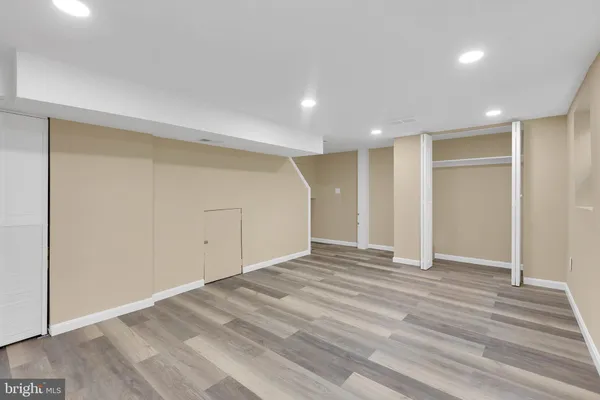 a room with a washer and dryer