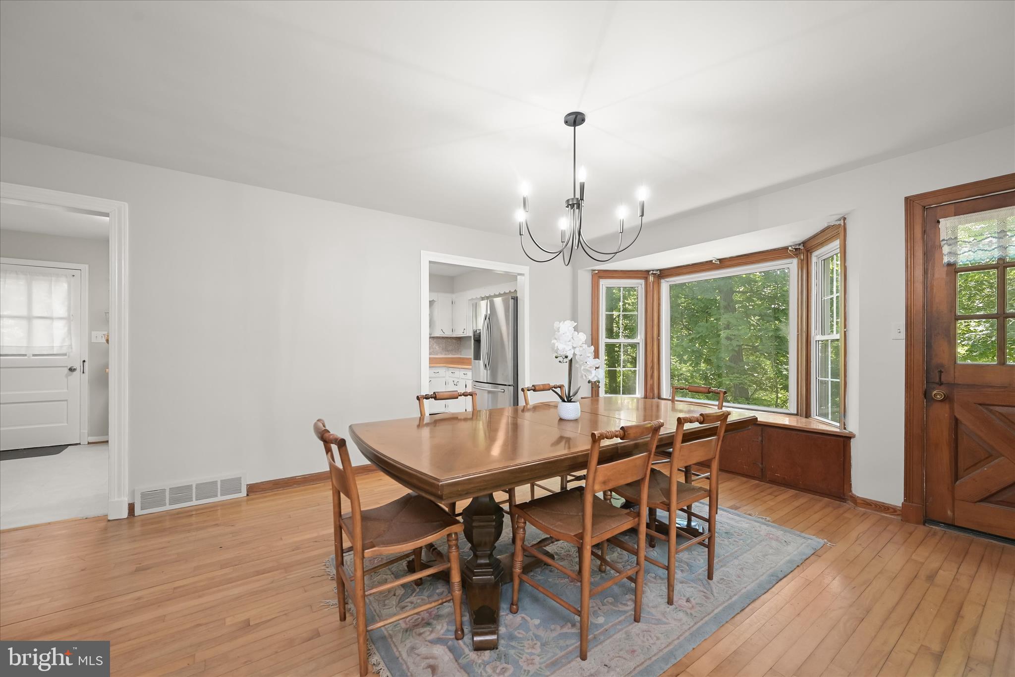 9915 Masser Road Frederick, MD 21702 - Photo 10 of 40 Dining Room - Fireplace - Hardwood Floors