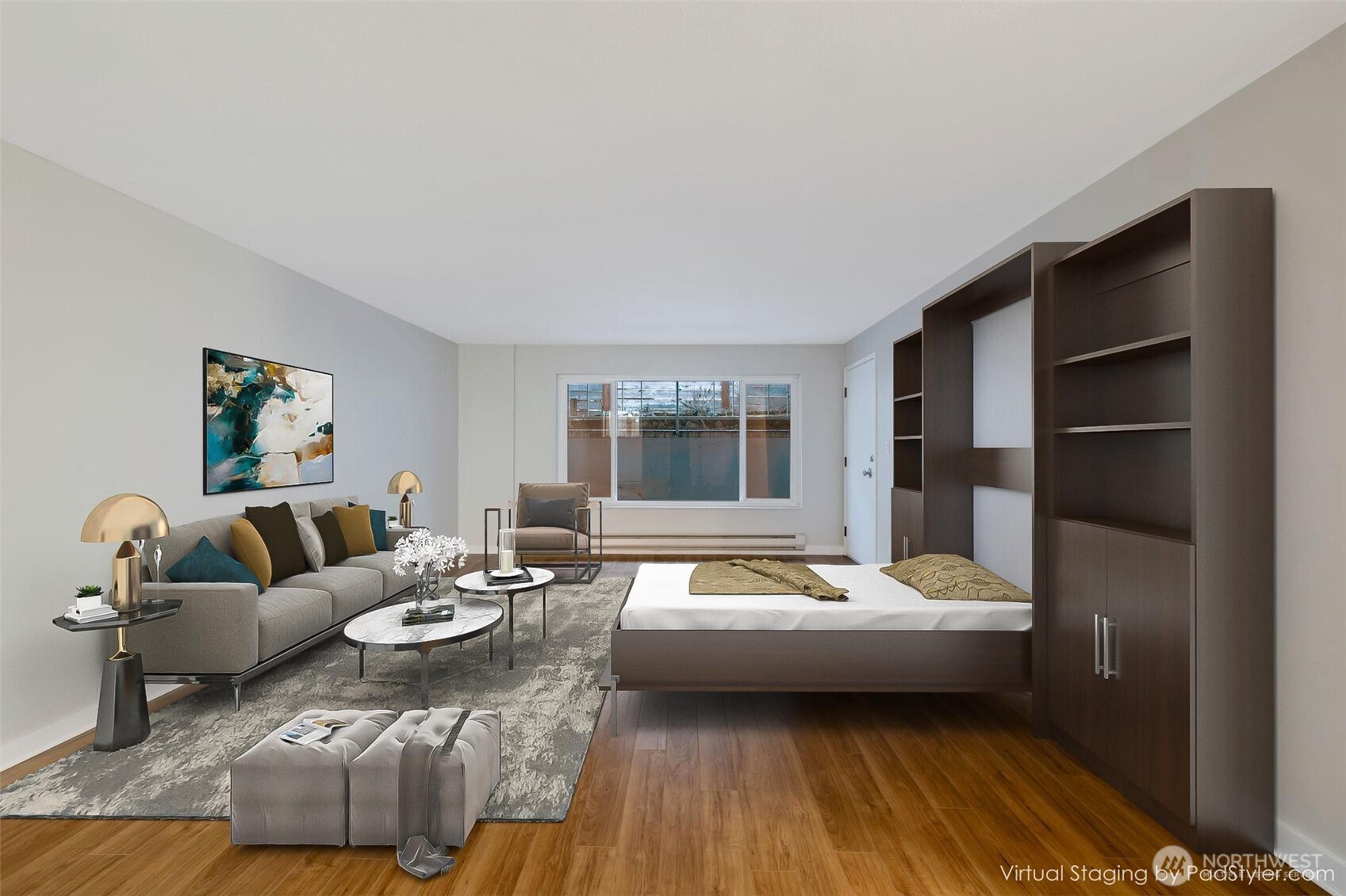 4324 Phinney Avenue North, Unit 1 Seattle, WA 98103 - Photo 5 of 20 a living room with furniture and a couch