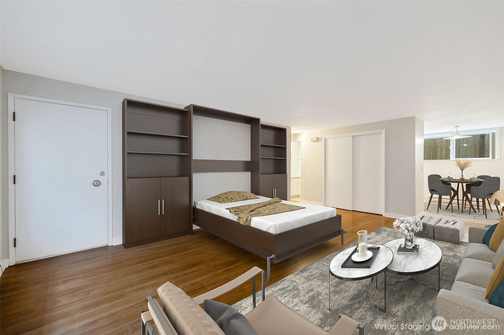 4324 Phinney Avenue North, Unit 1 Seattle, WA 98103 - Photo 6 of 20 a living room with furniture and a table